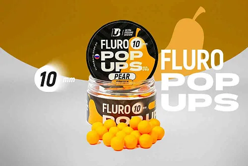 Бойлы плавающие UltraBaits "Fluro Pop-up" 10 мм Груша дюшес 30гр