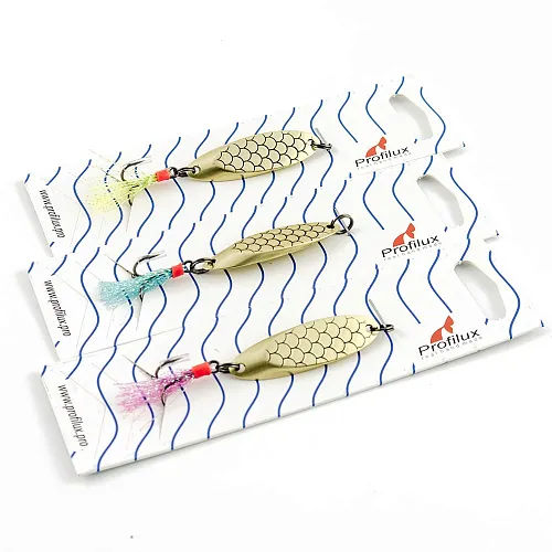 Блесна кастмастер Profilux (10 гр.) цвет 05-м латунь матовая чешуя