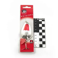 Блесна колеблющаяся HRT(Польша) Kalewa Серебро-красный 28гр