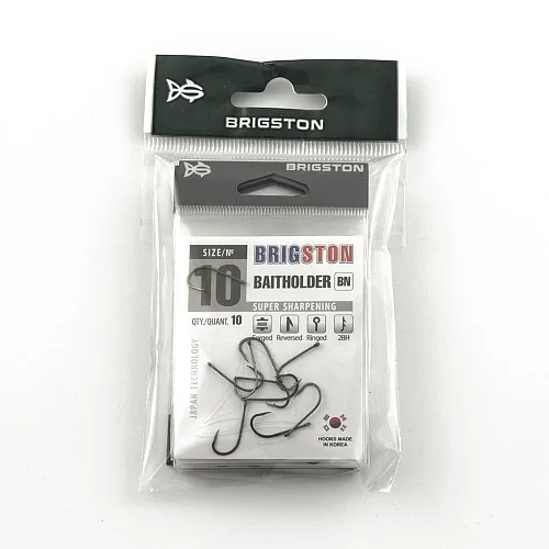 Крючок Brigston Baitholder 2BH №10 ( уп. 10 шт.)