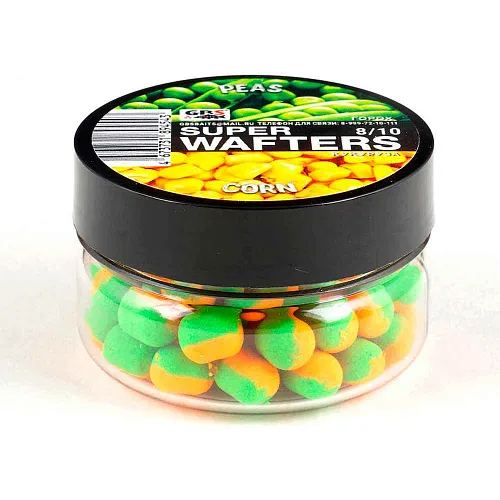 Бойлы нейтральной плавучести (Wafters) GBS Горох кукуруза 8х10мм