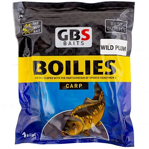 Бойлы тонущие GBS Baits 20мм 3кг Wild Plum Слива