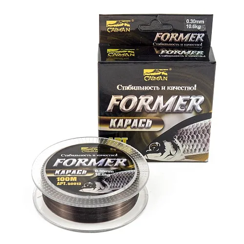 Леска Caiman Former карась 100м 0.30мм коричневая