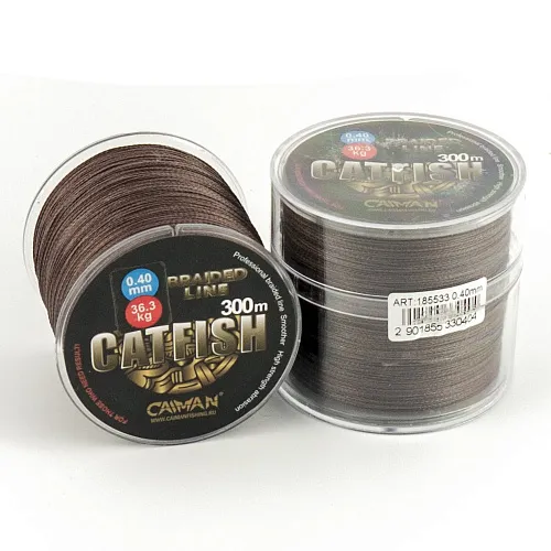 Шнур Caiman Catfish 300м 0,40мм 36,3кг коричневый 