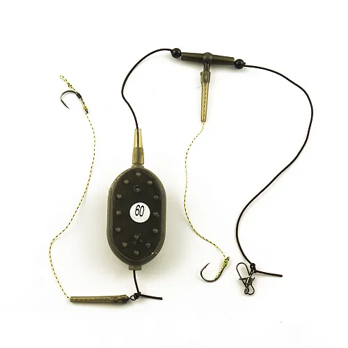 Монтаж Palomino PL6131-C с флэт кормушкой отвод вертолет 2 крючка 60g