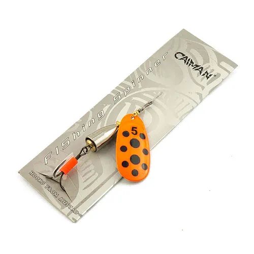 Блесна вращающаяся Caiman Super Vibbra 13гр #5 цвет CA19 (5шт в упак.)