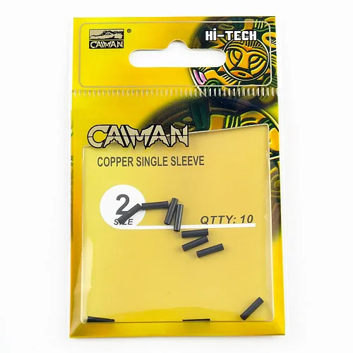 Трубочки обжимные Caiman №2 10шт/уп 60009