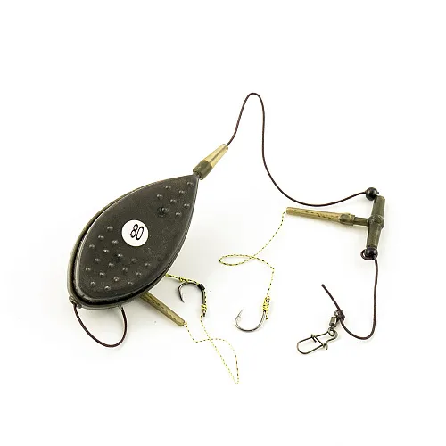Монтаж Palomino PL6135-C с флэт кормушкой отвод вертолет 2 крючка 80g