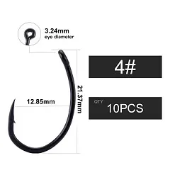 Крючок Carpking Yn hook №4 ( уп. 10шт.)