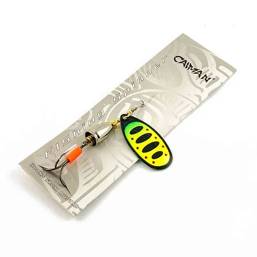 Блесна вращающаяся Caiman Round Accoustic 12гр #5 цвет CA13 (5шт в упак.)