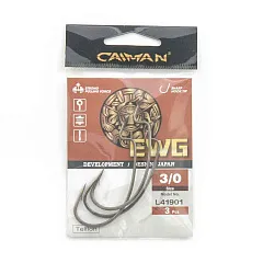 Крючки офсетные Caiman EWG Teflon №3/0 41901