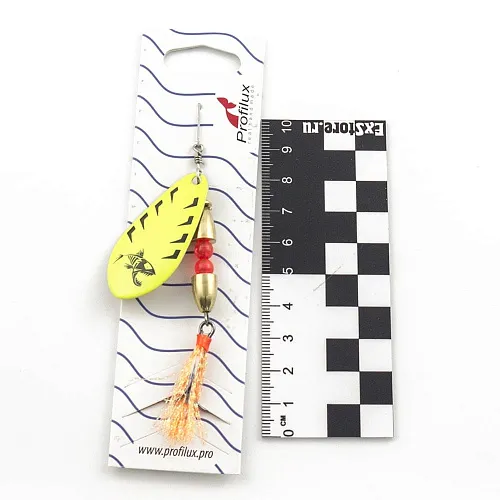 Блесна вращающаяся Profilux Таймень Б 15гр цв. 213 желтый (5 шт в упак.)