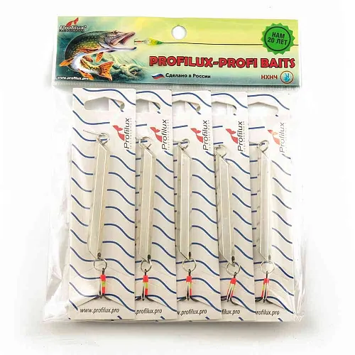 Блесна Profilux шестигранка Ш2 7см 25гр цвет 01 серебро