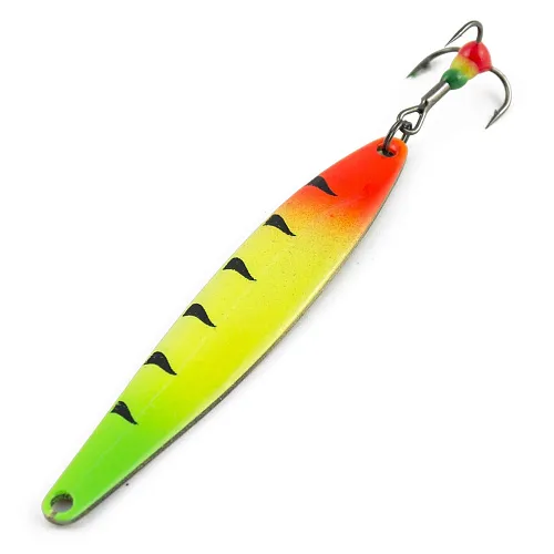 Блесна зимняя Profilux Премиум Судачья 11гр цв. 12 "Регги" горизонтальная