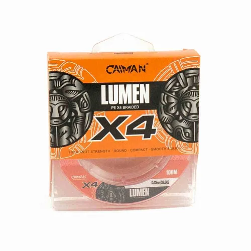 Шнур Caiman Lumen 100м 0,40мм оранжевый