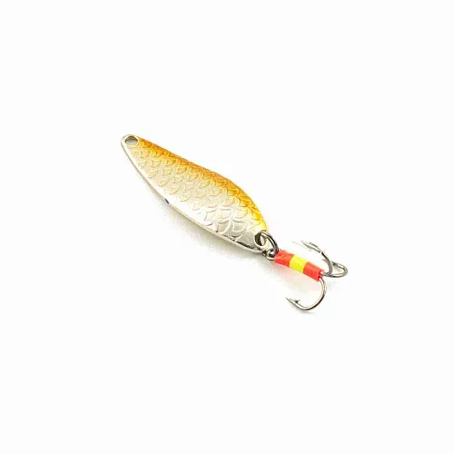 Блесна зимняя Profilux Малек Б 8гр цв. 10 серебро-золото чешуя