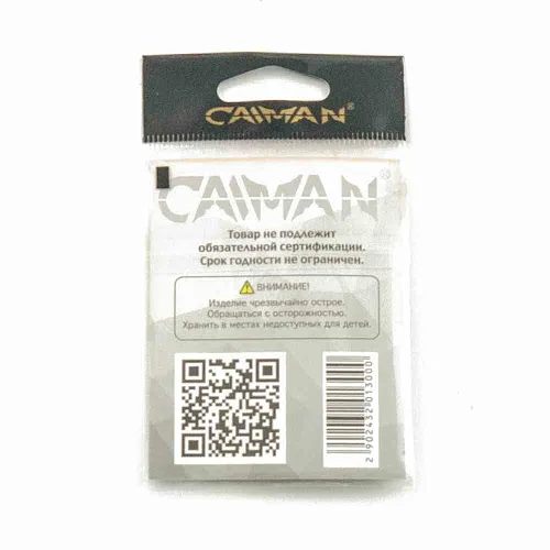 Крючки офсетные Caiman Worm Hook Teflon №3/0 40601