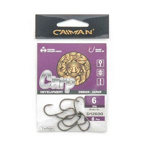 Крючки Caiman CarpTeflon №6 12600