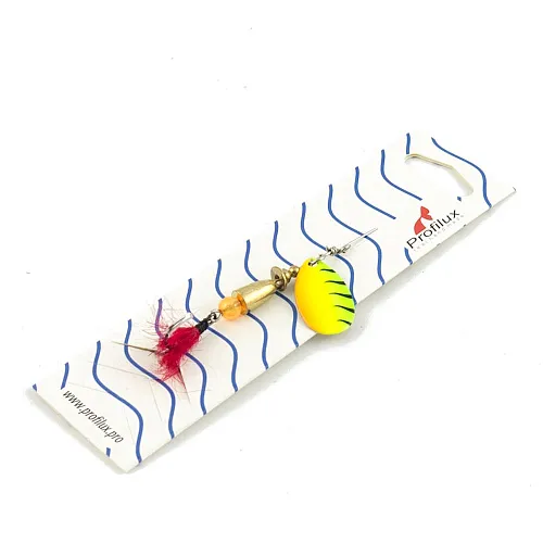 Блесна вращающаяся Profilux Инди 3 5гр цв. 209 Регги вертикальный (5 шт в упак.)