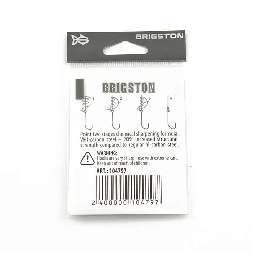 Крючок Brigston Baitholder 2BH № 8 ( уп. 10 шт.)