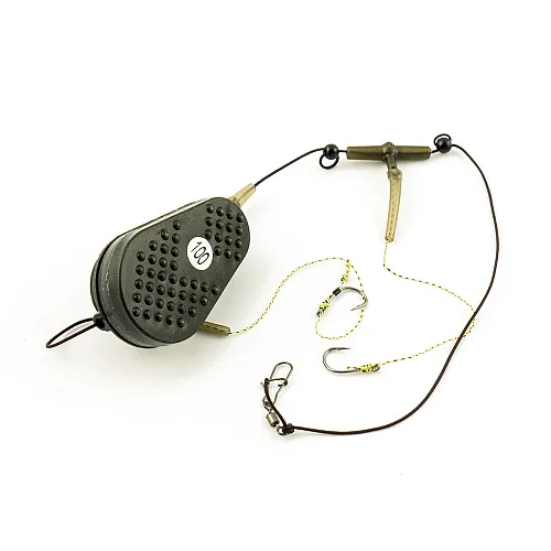 Монтаж Palomino PL6133-C с флэт кормушкой_отвод вертолет 2 крючка 100g