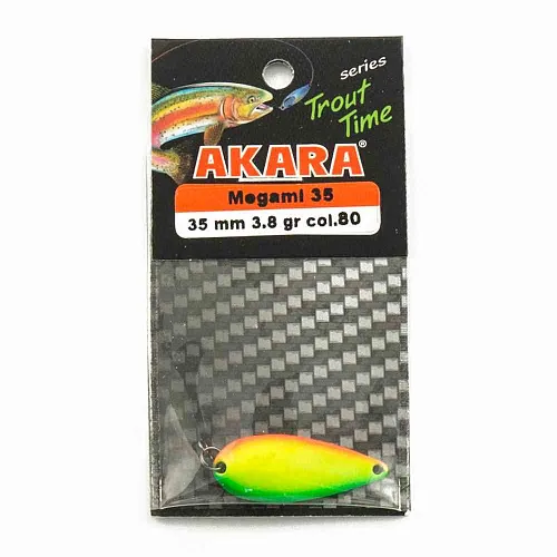 Блесна форелевая колеб. AKARA trout time Megami 35мм 3,8гр цвет 80