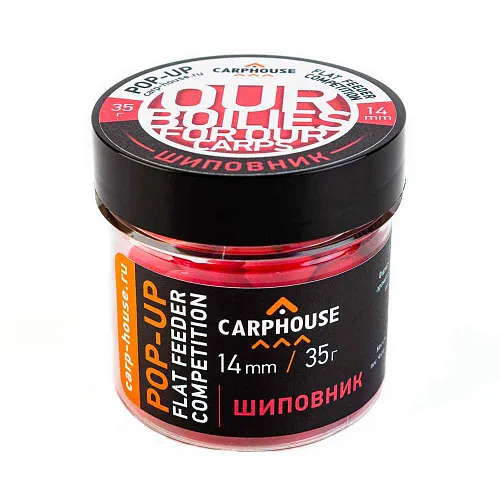 Бойлы Carp House Pop-Up 14 мм Шиповник (банка)