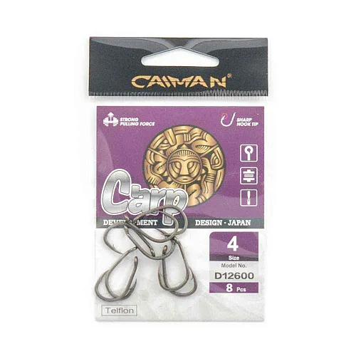 Крючки Caiman CarpTeflon №4 12600
