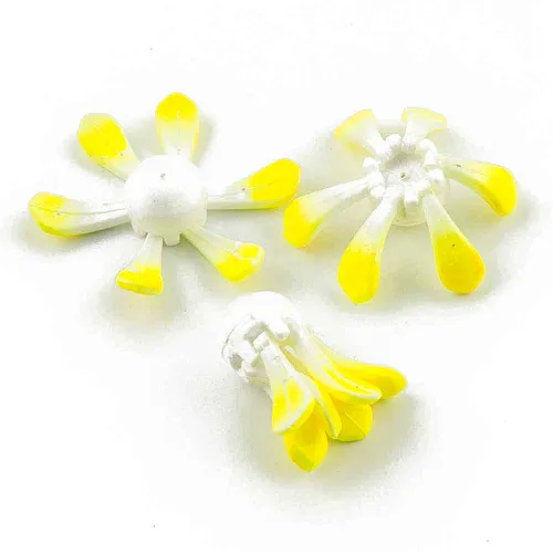 Поплавок зимний Proliv "Ромашка" 6 лепестков 1,4 гр (желтый) отгрузка 2-2,5 гр (3 шт. в упак)
