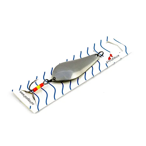 Блесна колеблющаяся нерж. Profilux Атом Б 15гр цв. Н-02-с золото+серебро (5 шт в упак.)