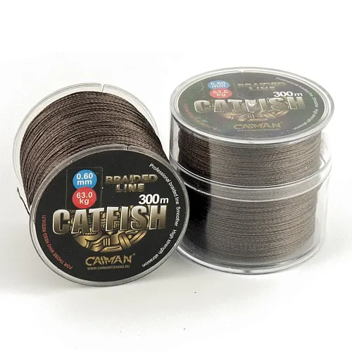 Шнур Caiman Catfish 300м 0,60мм 63.0кг коричневый 