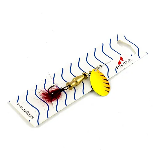Блесна вращающаяся Profilux Щучья 7гр цв. 218 желтый оранжевый (5 шт в упак.)