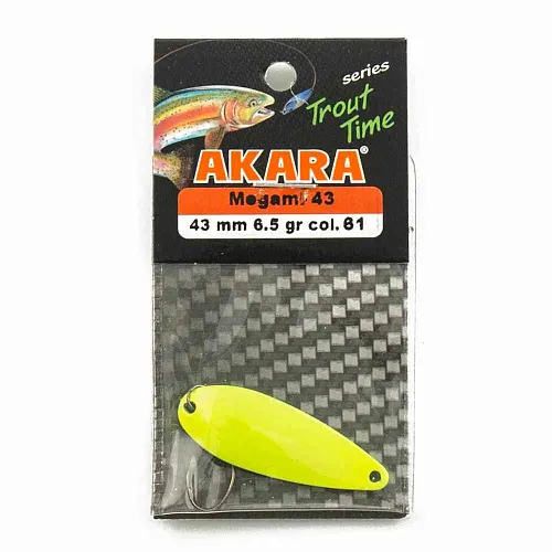Блесна форелевая колеб. AKARA trout time Megami 43мм 6,5гр цвет 61