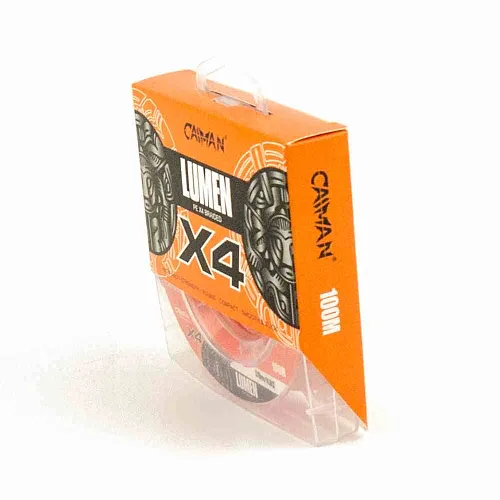 Шнур Caiman Lumen 100м 0,18мм оранжевый