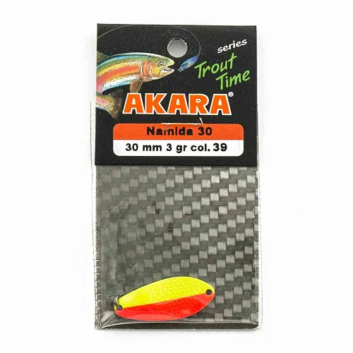 Блесна форелевая колеб. AKARA trout time Namida 30мм 3гр цвет 39