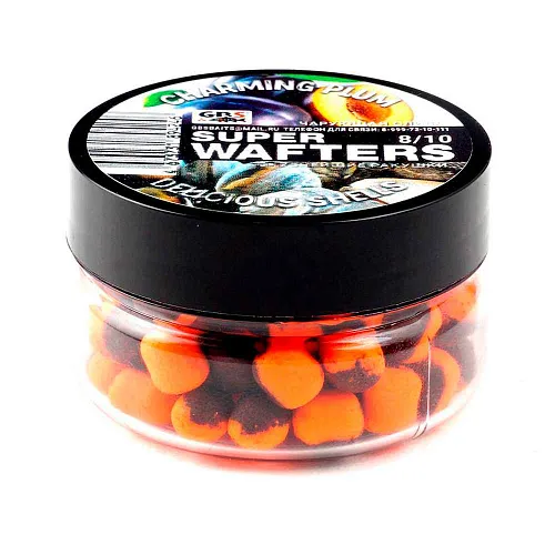 Бойлы нейтральной плавучести (Wafters) GBS Чарующая слива-вкуснейшие ракушки 8х10мм