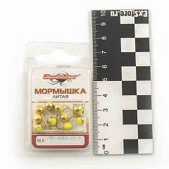 Мормышка Spider литая Шар с отверст. 6,0 мм GoP (10шт в упак)