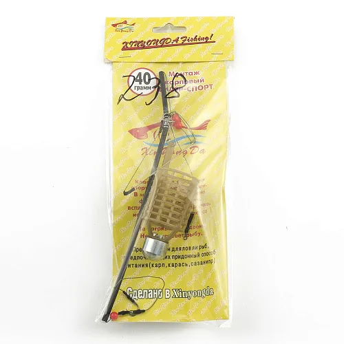 Монтаж фидерный Palomino c кормушкой Bullet 238 40g 2 крючка