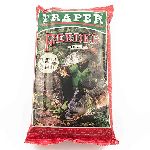 Прикормка Traper 1кг Sekret Фидер клубника