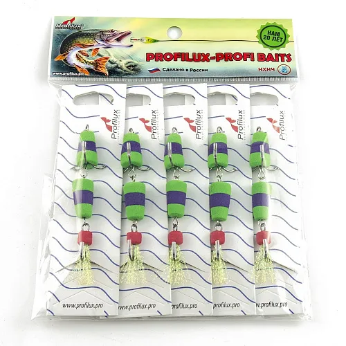 Мандула Profilux "Classic" 2Х цв 07 зеленый-фиолетовый-зеленый