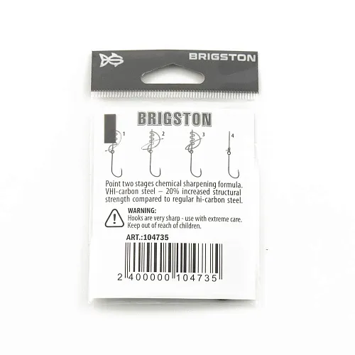 Крючок Brigston Baitholder 2BH № 2 ( уп. 6 шт.)