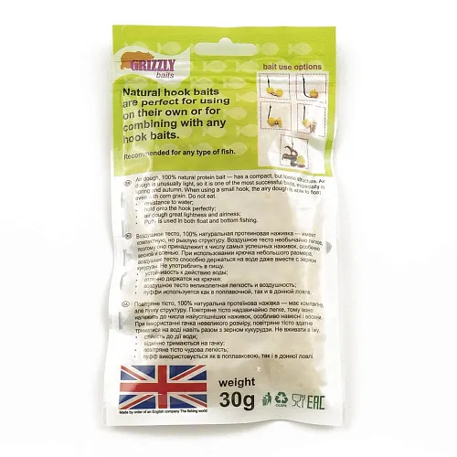 Воздушное пенотесто PUFFI Grizzly baits (Миндаль-чеснок)