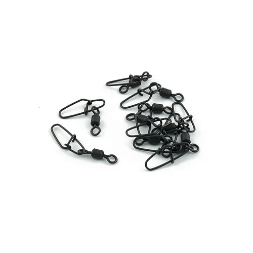 Застежка с вертлюгом Caiman 216012 black mat #3 10шт/уп 