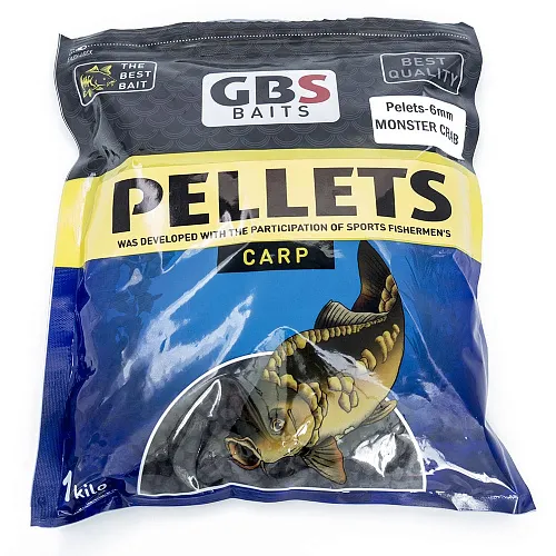 Пеллетс GBS Baits Monster crab 1 кг 6 мм