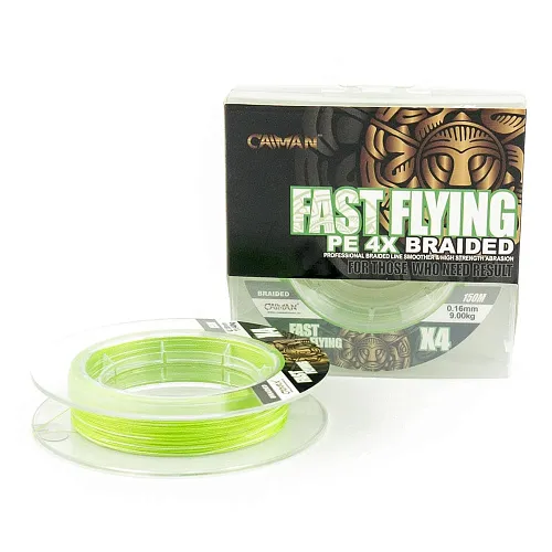 Шнур Caiman Fast flying 4PE 0,16 мм 150 м Green 215528