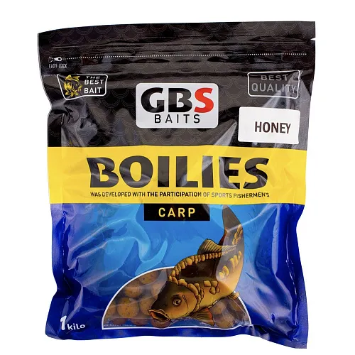 Бойлы растворимые GBS Baits 20мм 1кг Honey Мед
