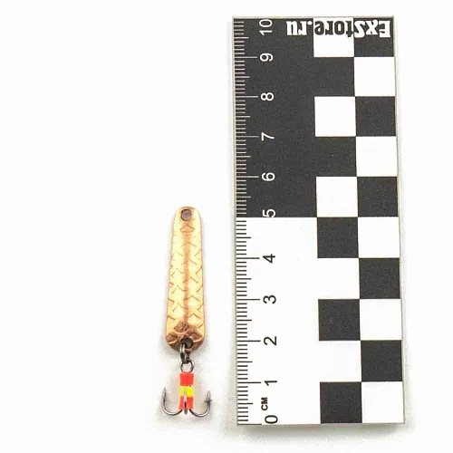 Блесна зимняя Profilux Гробик-спорт Б 3,5гр цв. 06 медь чешуя