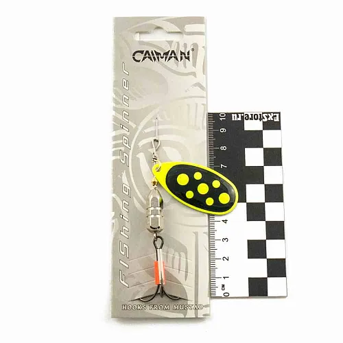 Блесна вращающаяся Caiman Round light 16гр #5 цвет CA26 (5шт в упак.)