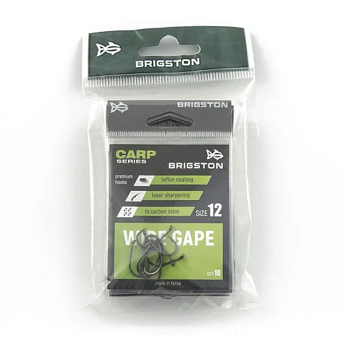 Крючок Brigston Wige Gape Teflon №12 ( уп. 9 шт.)