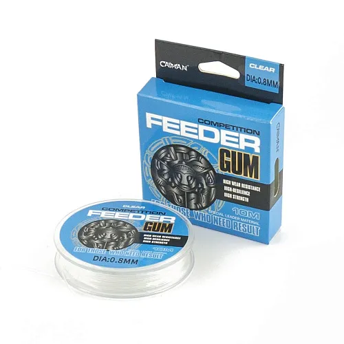 Фидер-гам Caiman Competition Feeder Gum 10м 0,8мм прозрачный